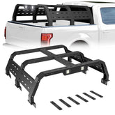 Bed Rack for Mid Size Truck w/Bed Rails Adjustable Height 14.5'' to 17.3'' Truck Rack Overland Rack Fit Toyota Tacoma 2005-2023, Tundra 2014-2024, Jeep Gladiator JT 2020-2024 w/5.5' Truck Bed POFENZE