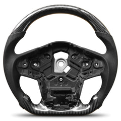 Carbon Fiber Steering Wheel For Toyota GR Supra 2019-2022 D-shaped Nappa Perforated Leather Flat-bottom Custom Steering Wheel