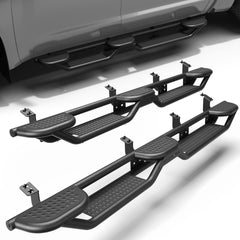 POFENZE Running Boards for 2007-2021 Toyota Tundra CrewMax, 3-Step Side Steps