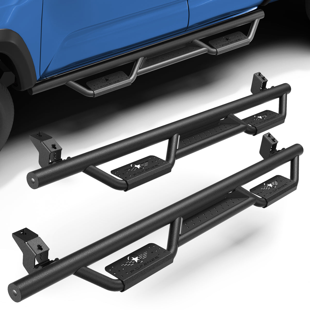 POFENZE Running Boards for 2005-2023 Toyota Tacoma Access Cab, Drop Step Side Steps