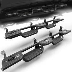 POFENZE Running Boards for 2007-2021 Toyota Tundra CrewMax, Wide 3-Step Side Steps