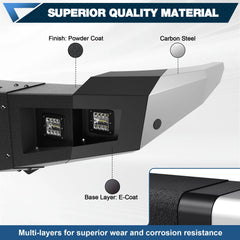 11-14 Silverado Front and Rear Bumper Combo, Full Width Offroad Bumpers for 2011-2014 Chevy Silverado 2500/3500