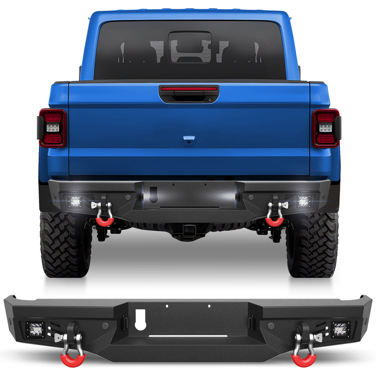 Rear Bumper Fit for Gladiator JT 2020 2021 2022 2023 2024