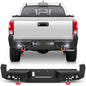 16-23 Tacoma Rear Bumper Full Width Offroad Bumper w/Step Plate, 2x18w Lights, D-rings, License Plate Lights for 2016-2023 Tacoma 3rd Gen