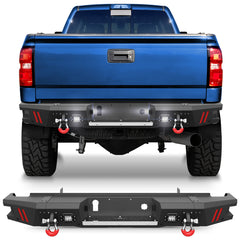 Rear Bumper Fit Chevy Silverado/GMC Sierra 2500/3500 HD 2015 2016 2017 2018 2019