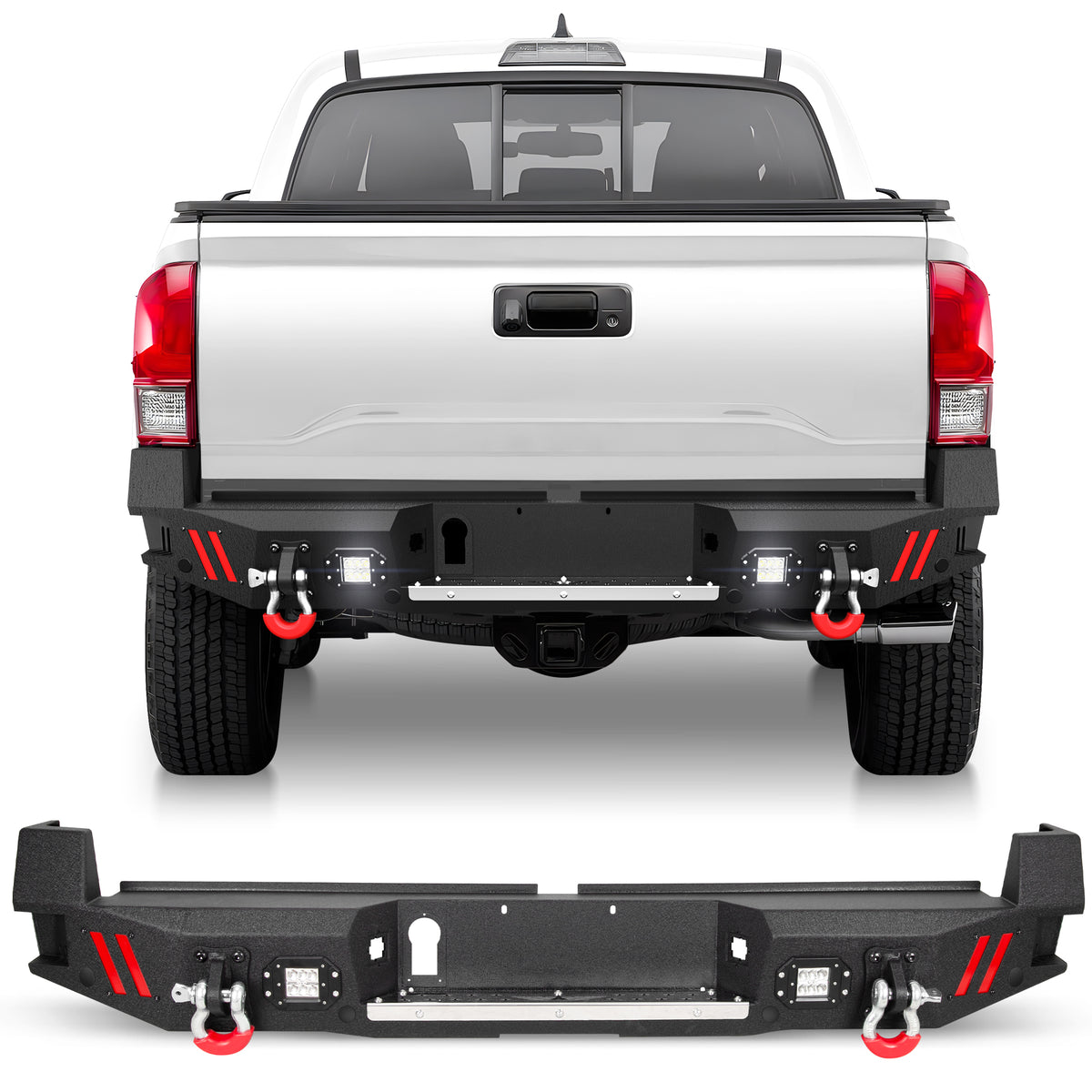 Rear Bumper Fit Toyota Tacoma 3rd Gen 2016 2017 2018 2019 2020 2021 2022 2023