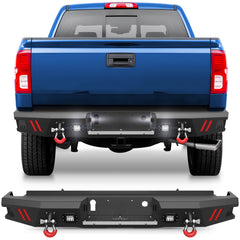 Truck Rear Bumper Fit Chevy Silverado 1500 / GMC Sierra 1500 (2007-2013)