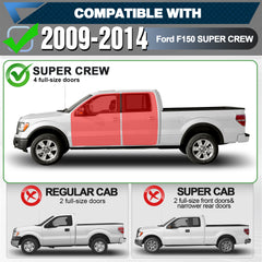 POFENZE F150 Running Boards for 2009-2014 Ford F-150 SuperCrew Cab