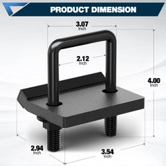 POFENZE Hitch Tightener Anti-Rattle Clamp for 1.25" & 2" Trailer Hitch Receivers