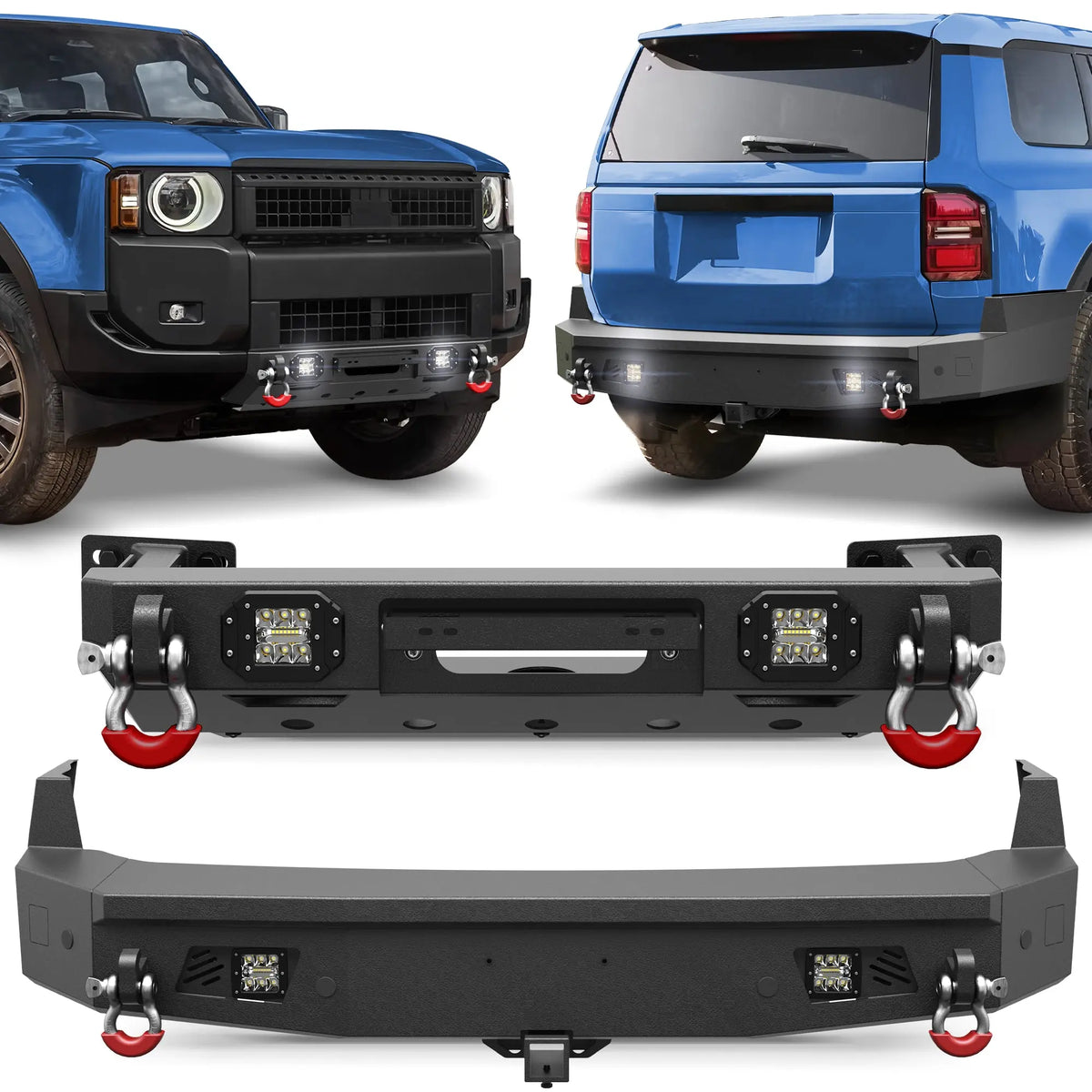 2024 2025 2026 LC250 Front Bumper and Rear Bumper Upgrade | Heavy-Duty Off-Road Modification Kit - POFENZE