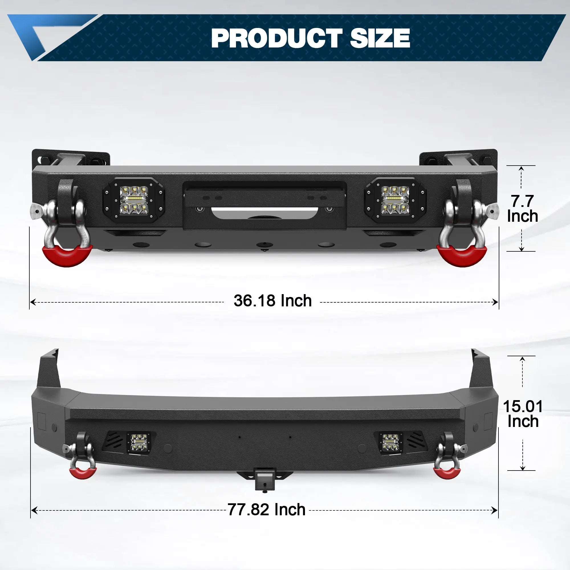 2024 2025 2026 LC250 Front Bumper and Rear Bumper Upgrade | Heavy-Duty Off-Road Modification Kit - POFENZE