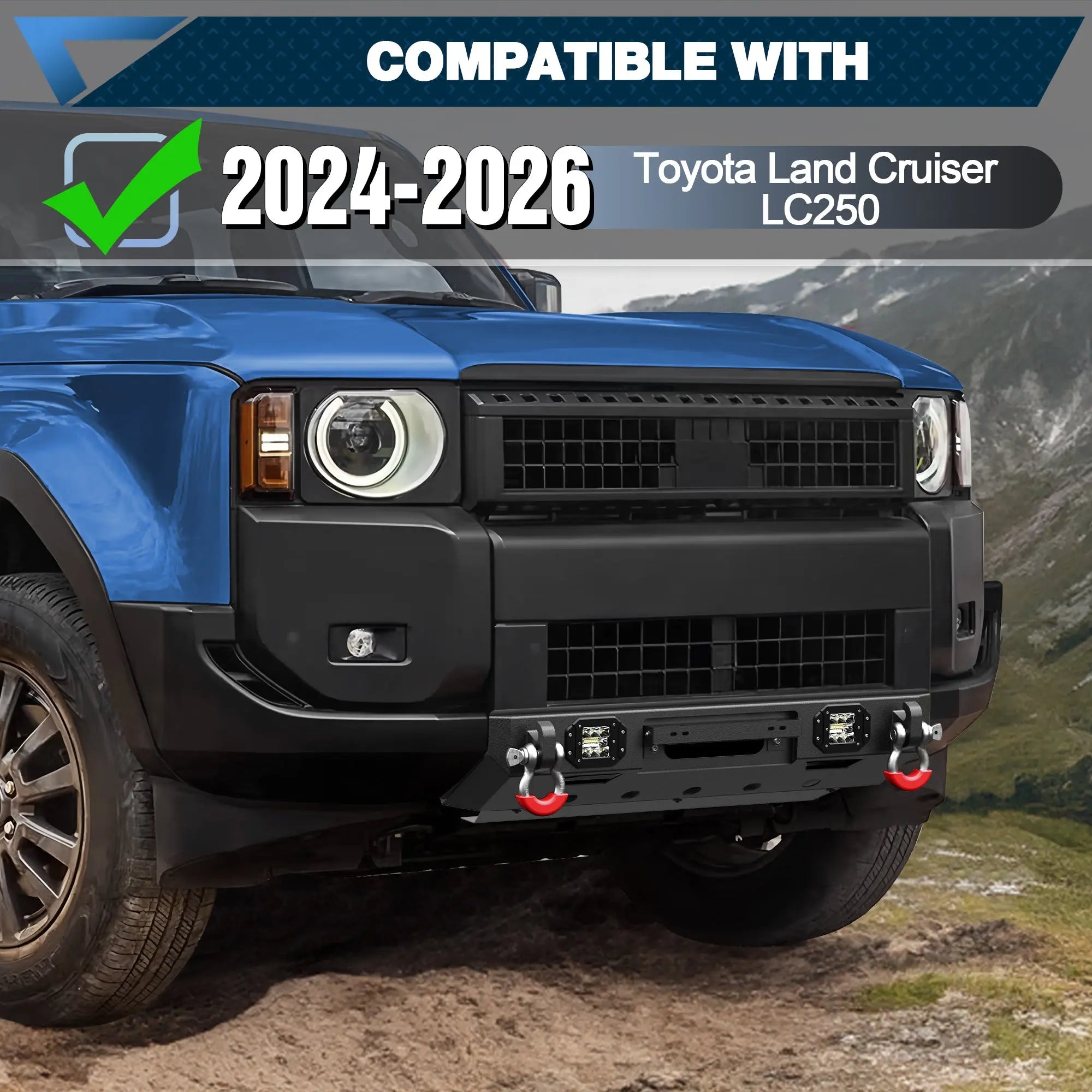 2024 2025 2026 LC250 Front Bumper and Rear Bumper Upgrade | Heavy-Duty Off-Road Modification Kit - POFENZE