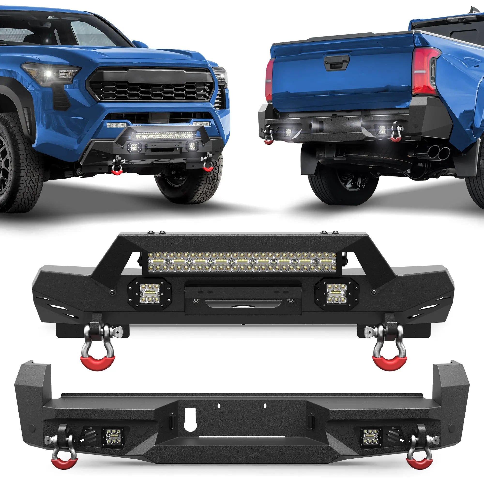 2024 2025 2026 Toyota Tacoma Front Bumper and Rear Bumper | Heavy-Duty Off-Road Upgrade - POFENZE