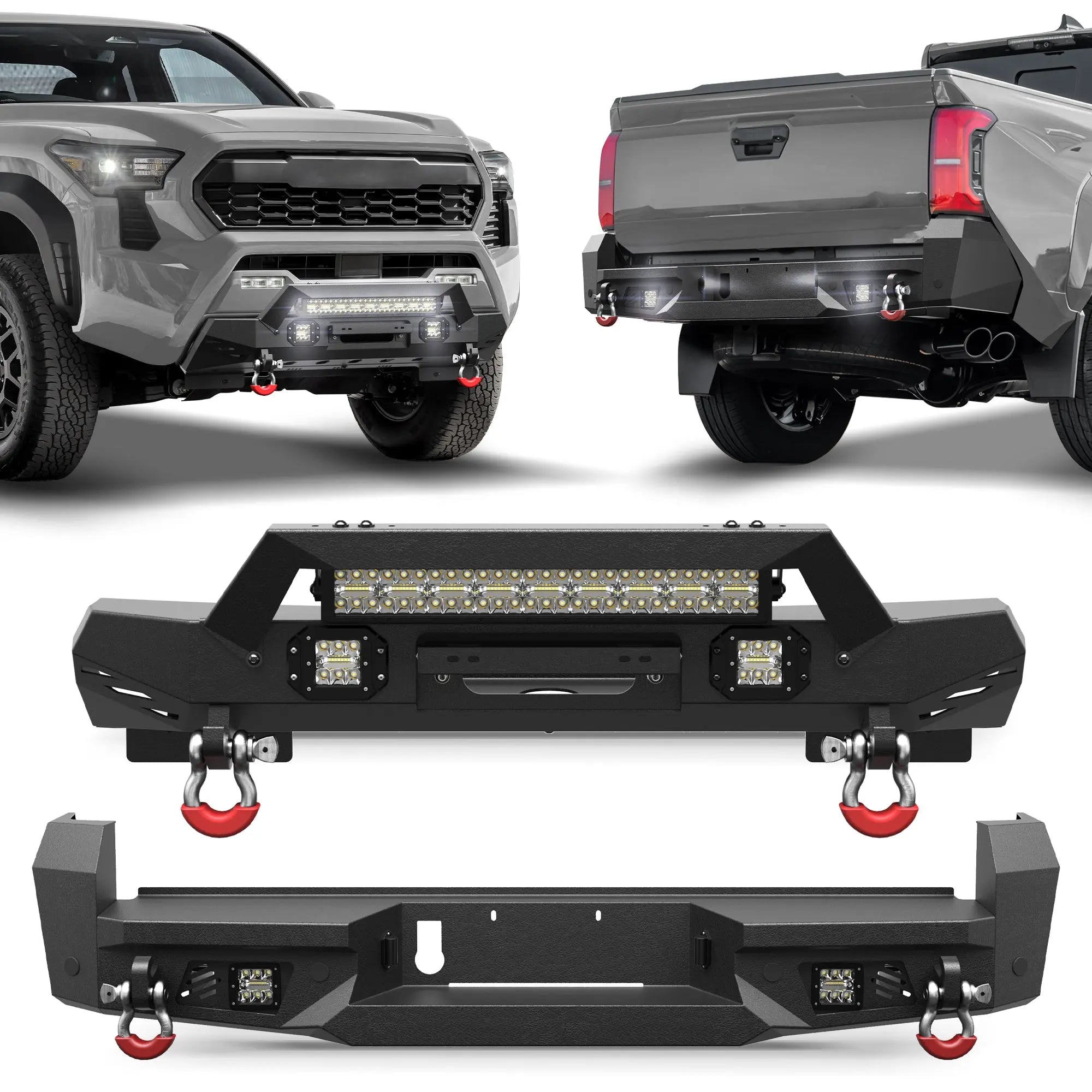 2024 2025 2026 Toyota Tacoma Front Bumper and Rear Bumper | Heavy-Duty Off-Road Upgrade - POFENZE