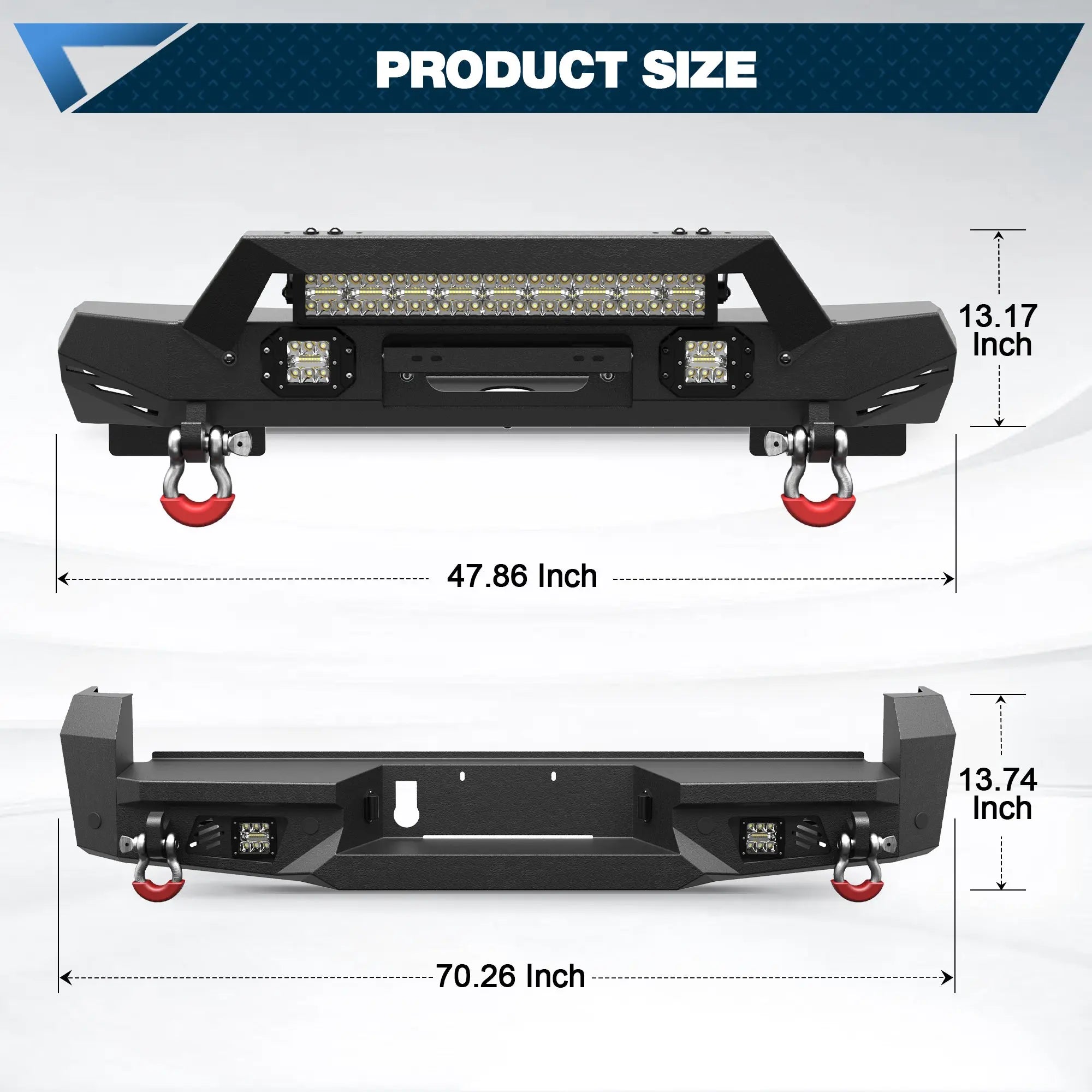 2024 2025 2026 Toyota Tacoma Front Bumper and Rear Bumper | Heavy-Duty Off-Road Upgrade - POFENZE