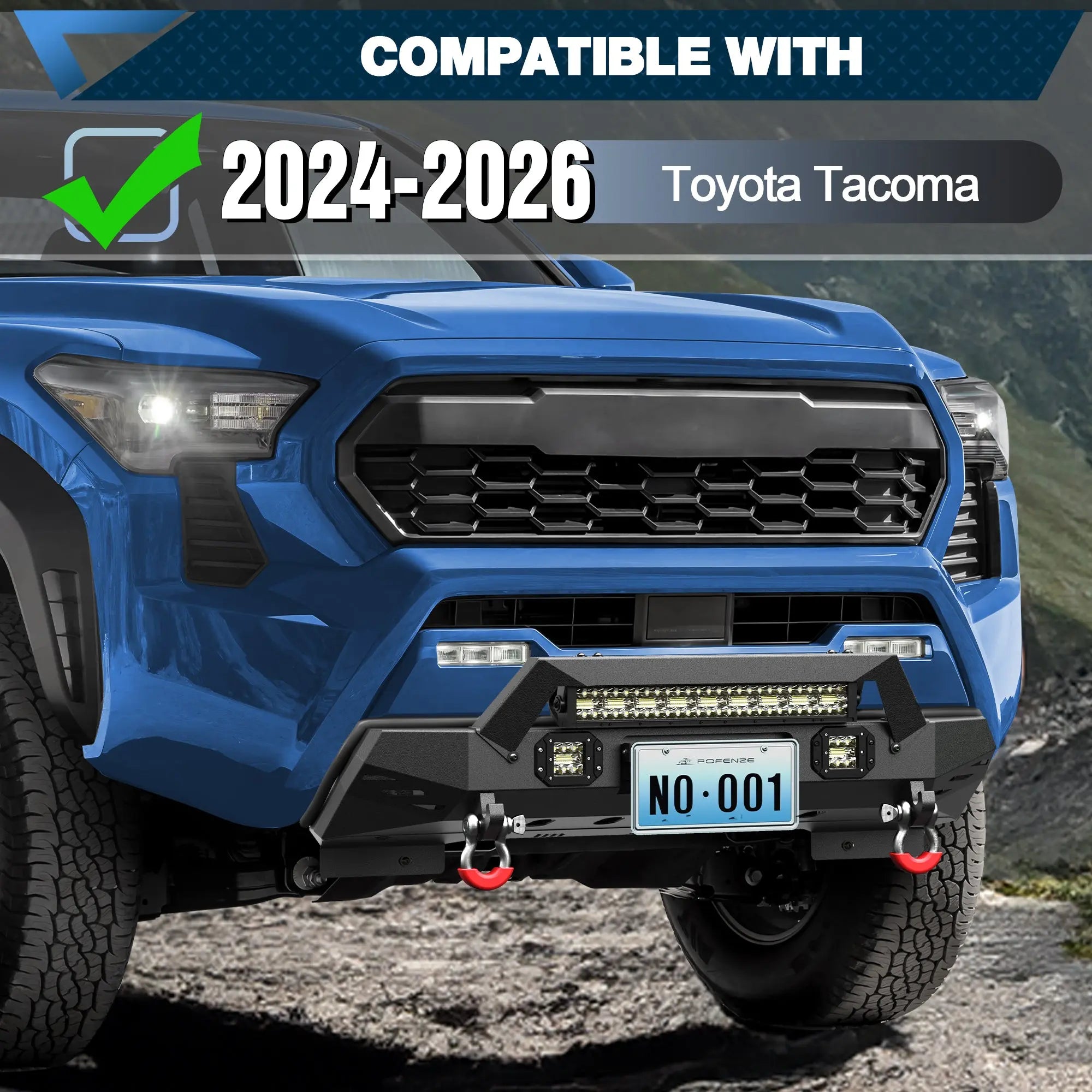2024 2025 2026 Toyota Tacoma Front Bumper and Rear Bumper | Heavy-Duty Off-Road Upgrade - POFENZE
