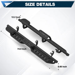 2025 Tacoma Running Boards Side Steps Compatible with 2024 2025 2026 Toyota Tacoma Crew Cab