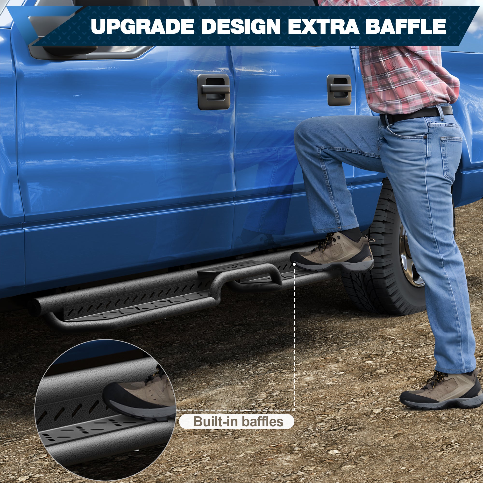 POFENZE Running Boards for Ford F150 Truck Running Boards Step for F150 2004-2008