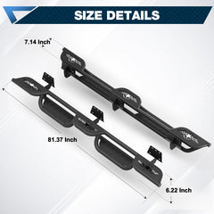 POFENZE Running Boards for 2019-2026 Ram 1500 New Body Crew Cab, 3-Step Side Steps