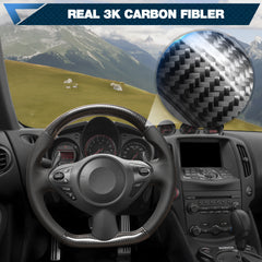 Carbon Fiber Steering Wheel For Nissan 370Z 2008-2020 Nappa Perforated Leather D-shaped Flat-bottom Steering Wheel Grip Hand-Stitched