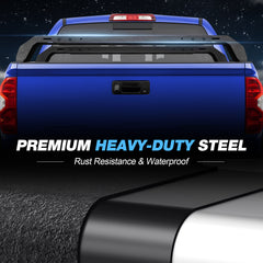 Truck Bed Rack with 2 Cross Bars Cargo Carrier Heavy Duty Truck Back Ladder Rack Compatible with 2005-2023 Toyota Tacoma & 2014-2023 Tundra with Bed Rail System