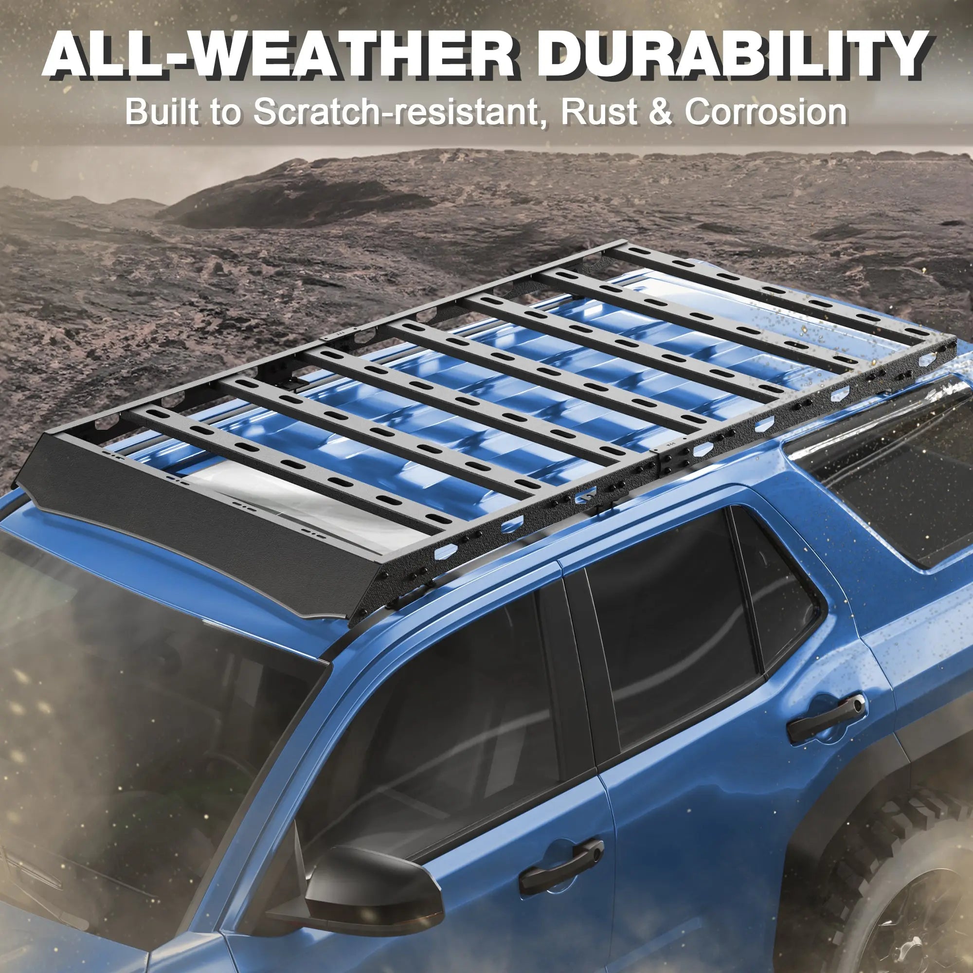 Toyota 4Runner Roof Rack for 2025 2026 Toyota 4Runner 6th Gen Overlanding Full Length Rooftop Crossbar Cargo Basket Carrier 