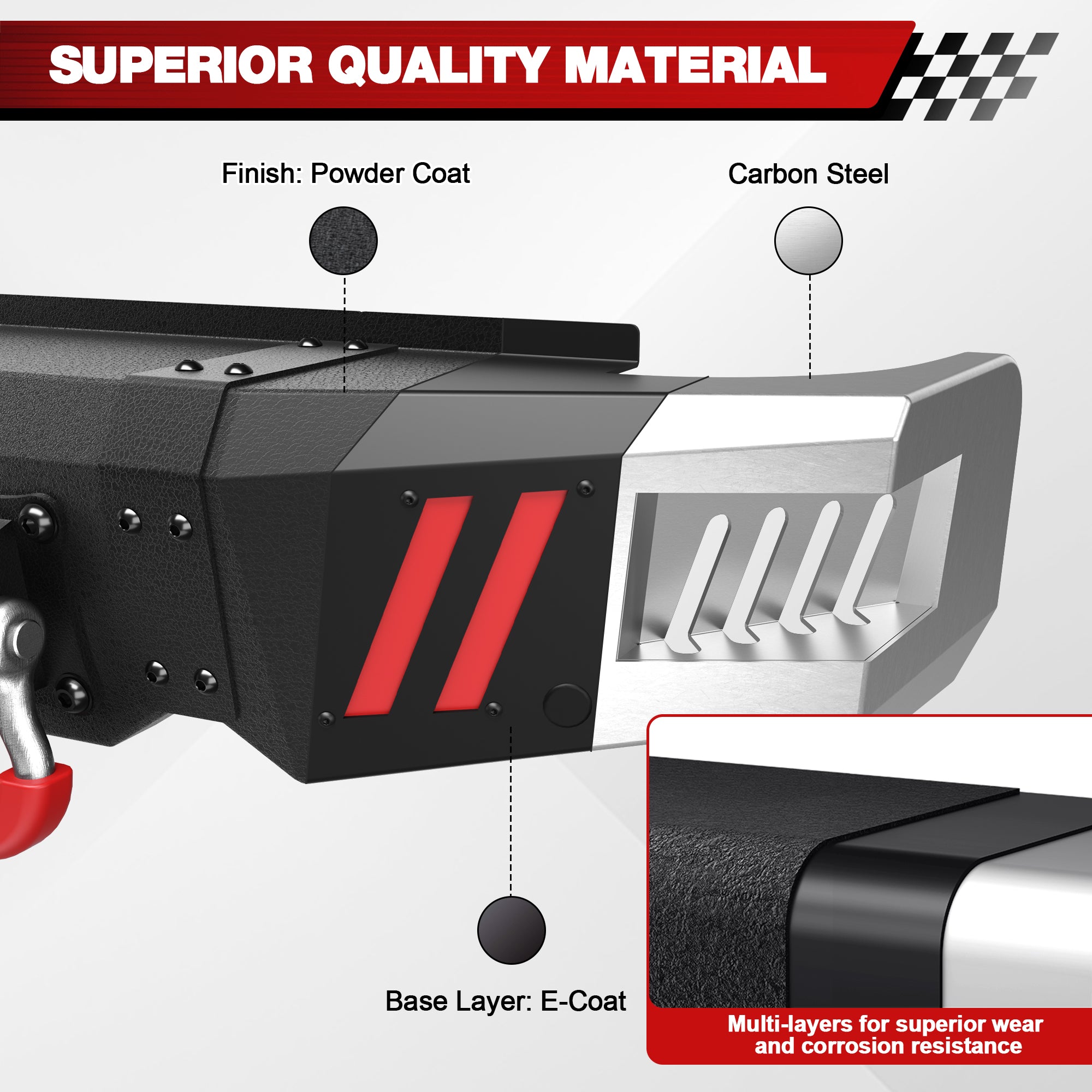 Rear Bumper Compatible with Ram 1500 2009-2018 and Ram 1500 2019-2023 Classic