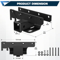 POFENZE 2-Inch Trailer Hitch Receiver for 2018-2025 Jeep Wrangler JL JLU