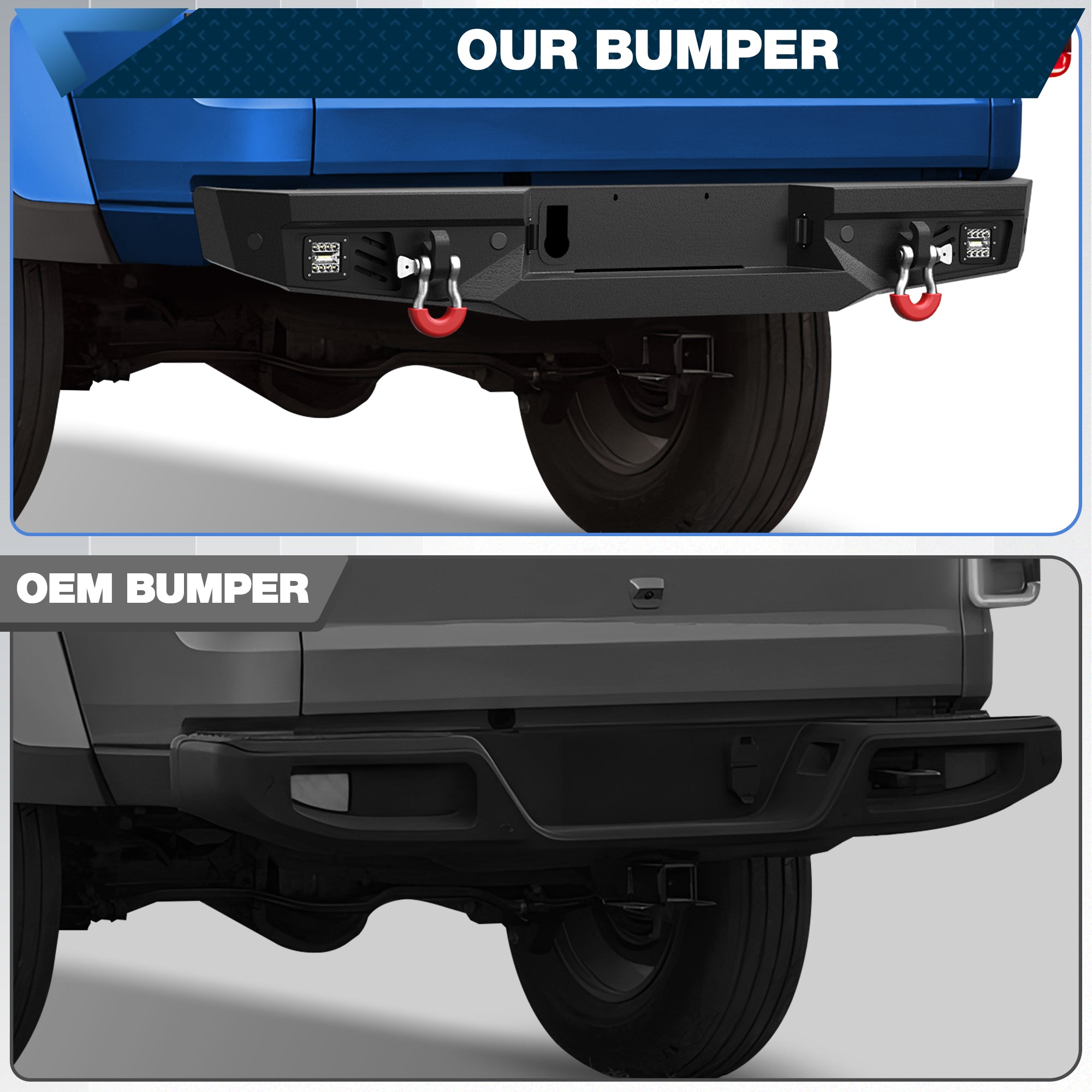Rear Bumper Fit for Gladiator JT 2020 2021 2022 2023 2024
