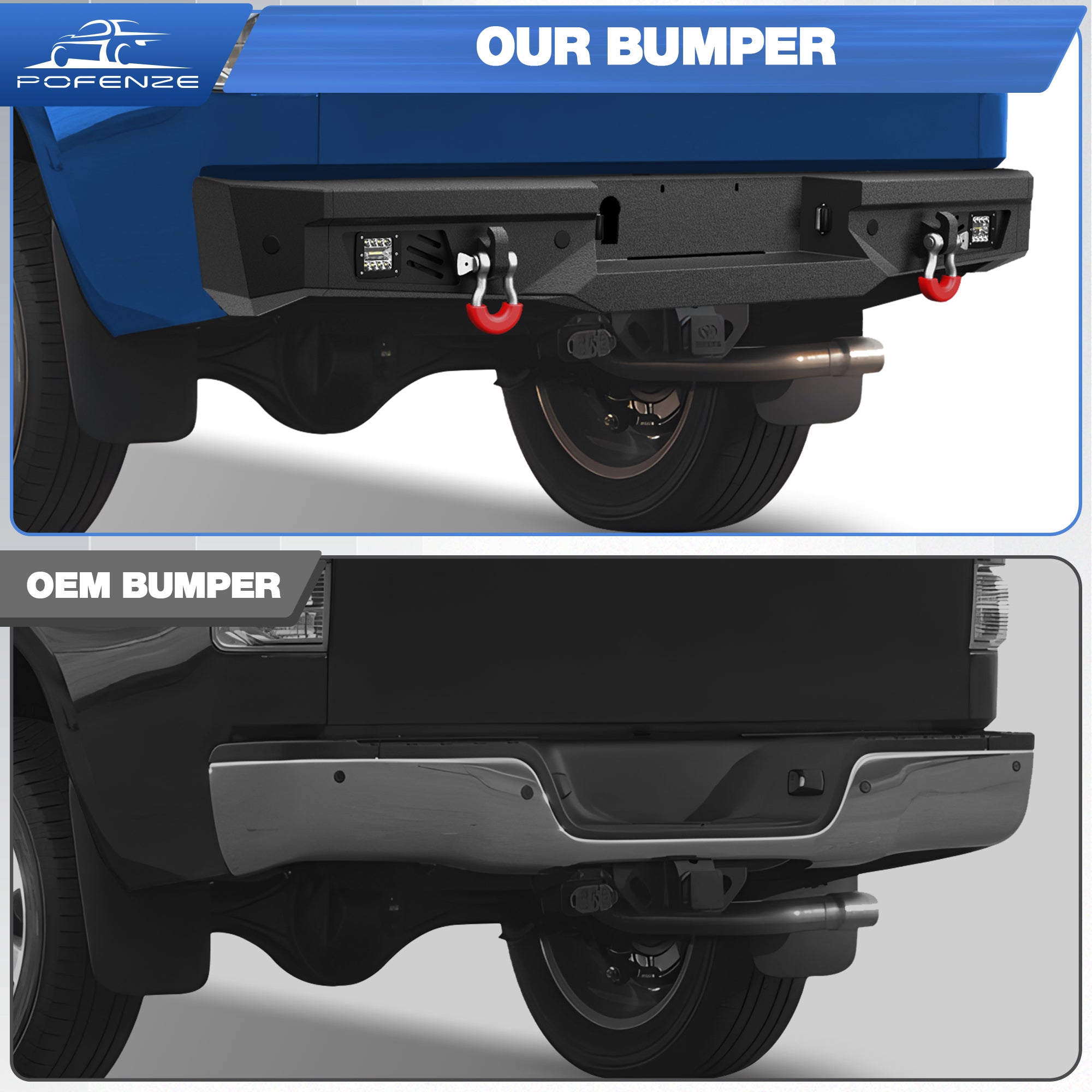 Rear Bumper Full Width for 2007-2013 Tundra