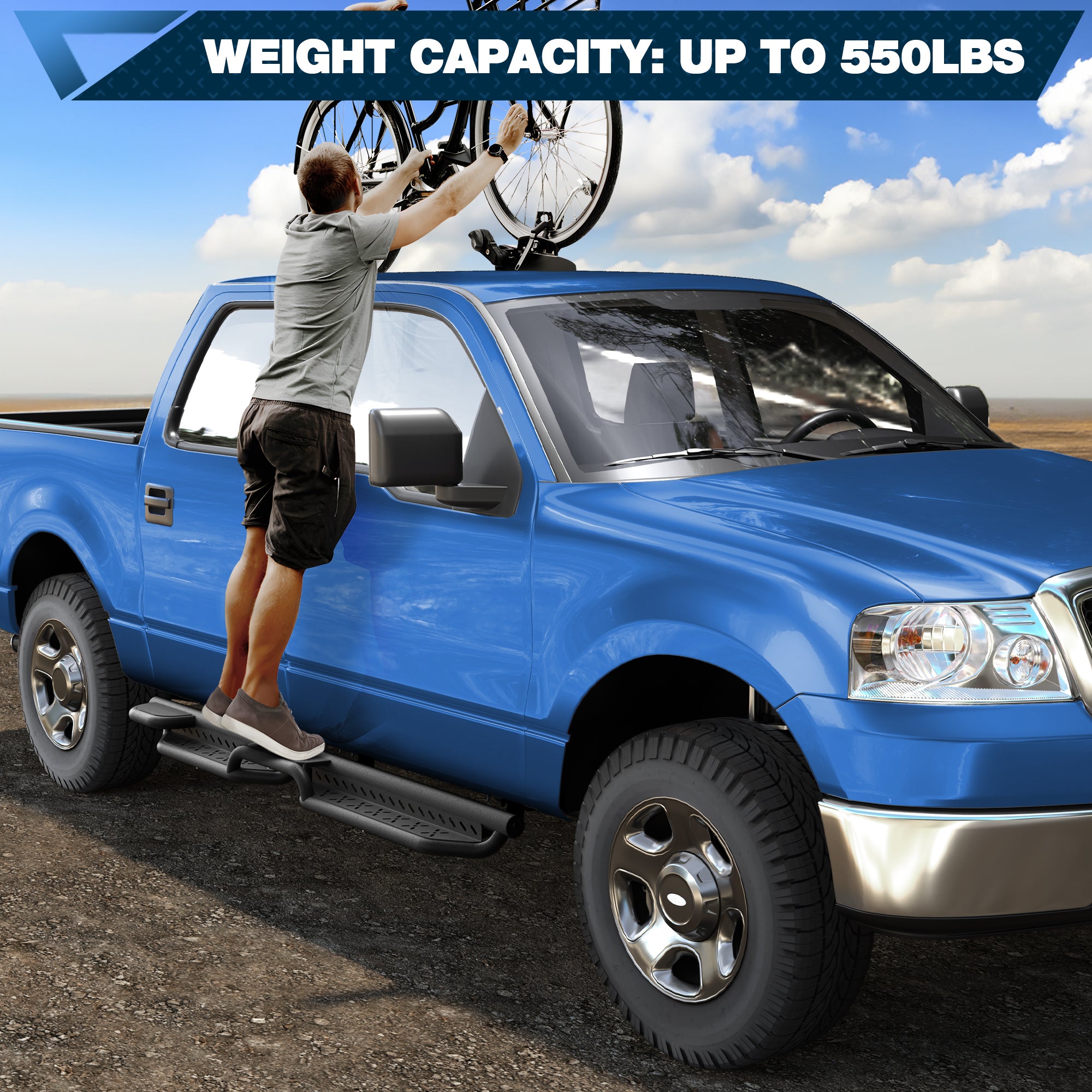 POFENZE Running Boards for Ford F150 Truck Running Boards Step for F150 2004-2008
