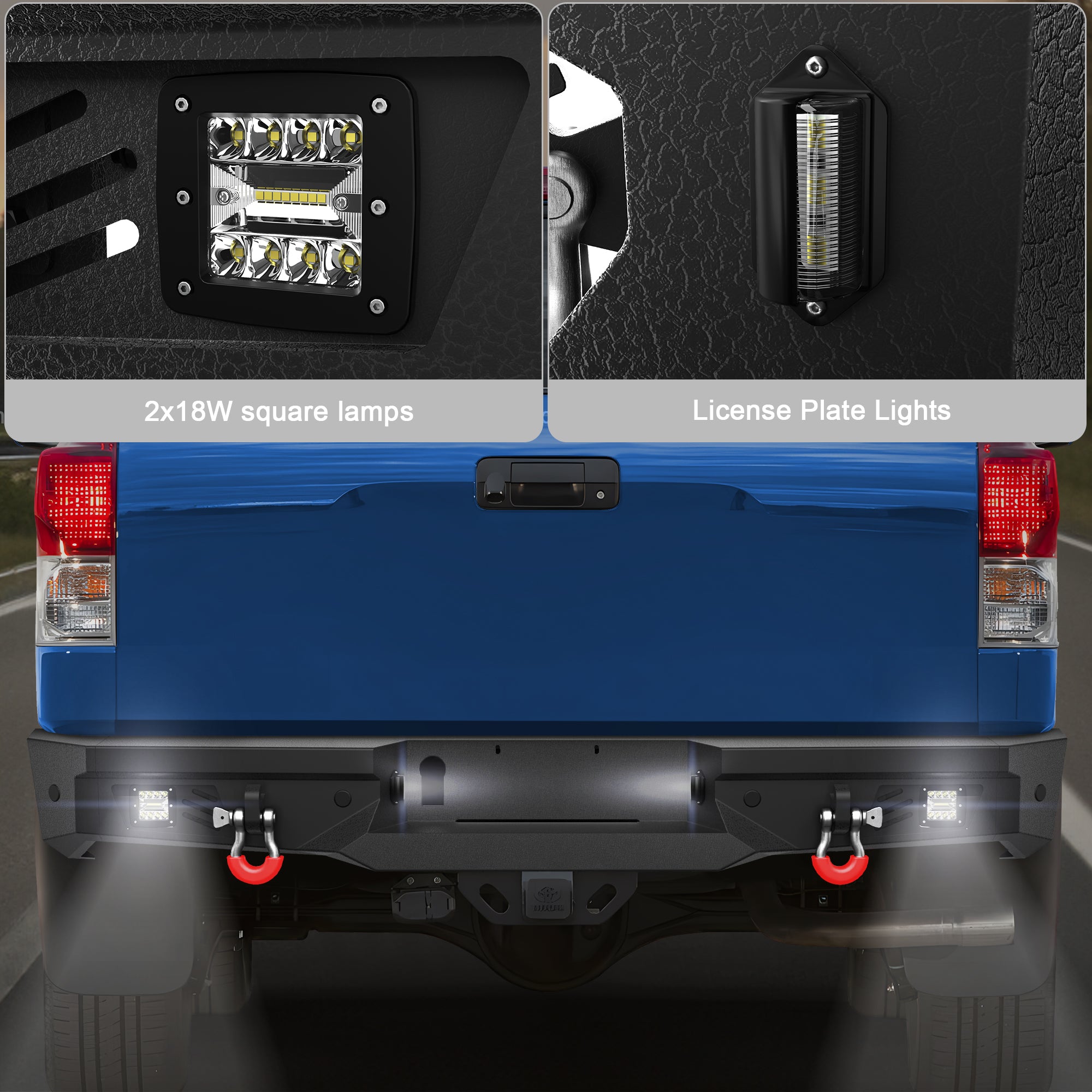 Rear Bumper Full Width for 2007-2013 Tundra