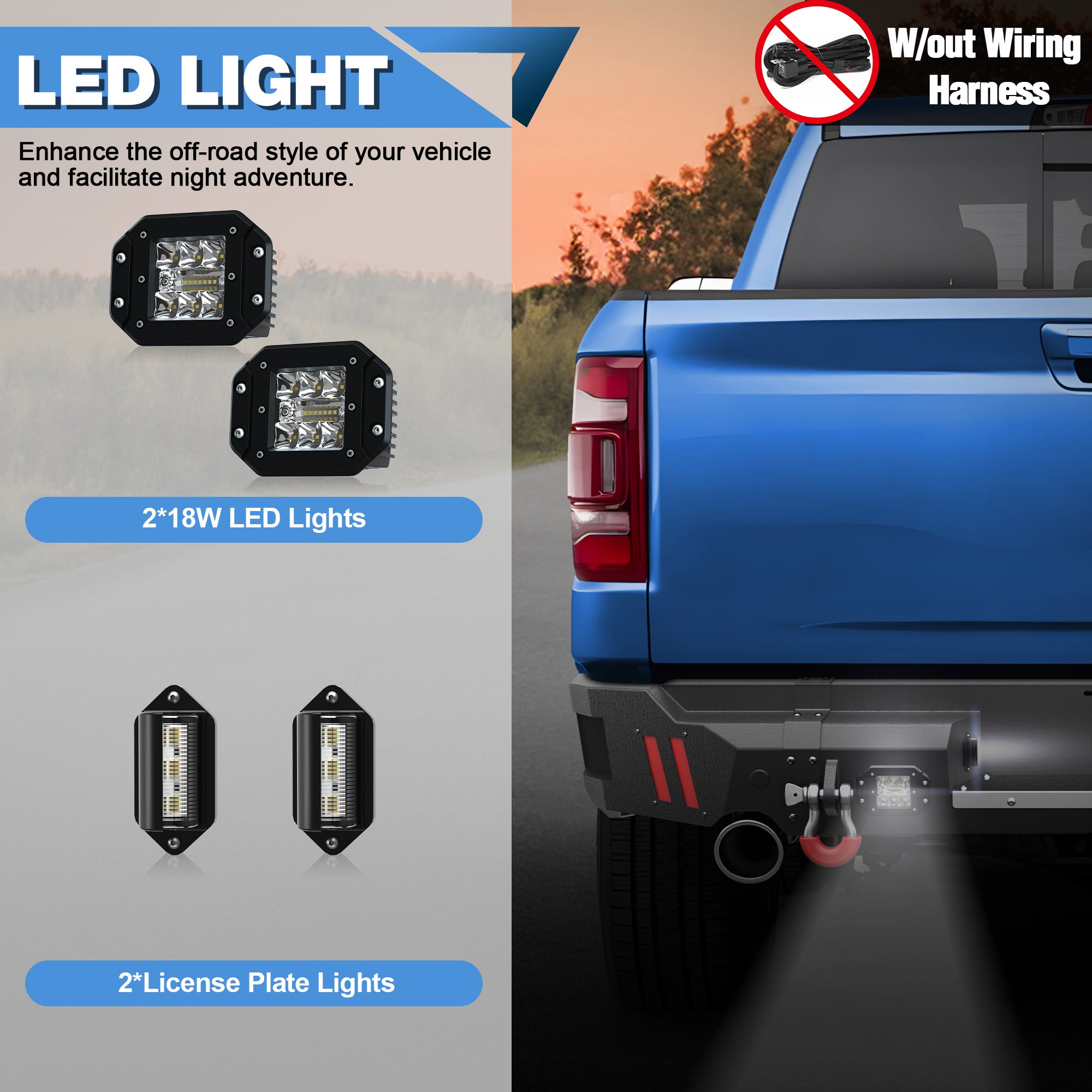 Rear Bumper Compatible with Ram 1500 2019-2024, Textured Black Pickup Truck Bumper for Ram 1500, with Step Plate, Lights, Sensor Holes and D-rings (Exclude Classic)