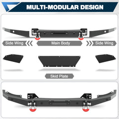 POFENZE Lower Front Bumper for 2003-2009 Toyota Land Cruiser Prado 120 LC120