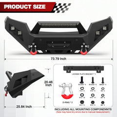 Aftermarket Truck Bumper Front Bumper for Chevrolet Colorado 2015-2022 (Exclude ZR2) - POFENZE