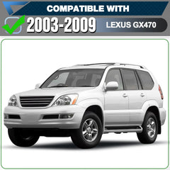 For 2003-2009 Lexus GX470 Running Boards Side Steps Black Car Nerf Bars GX470 Accessories - POFENZE