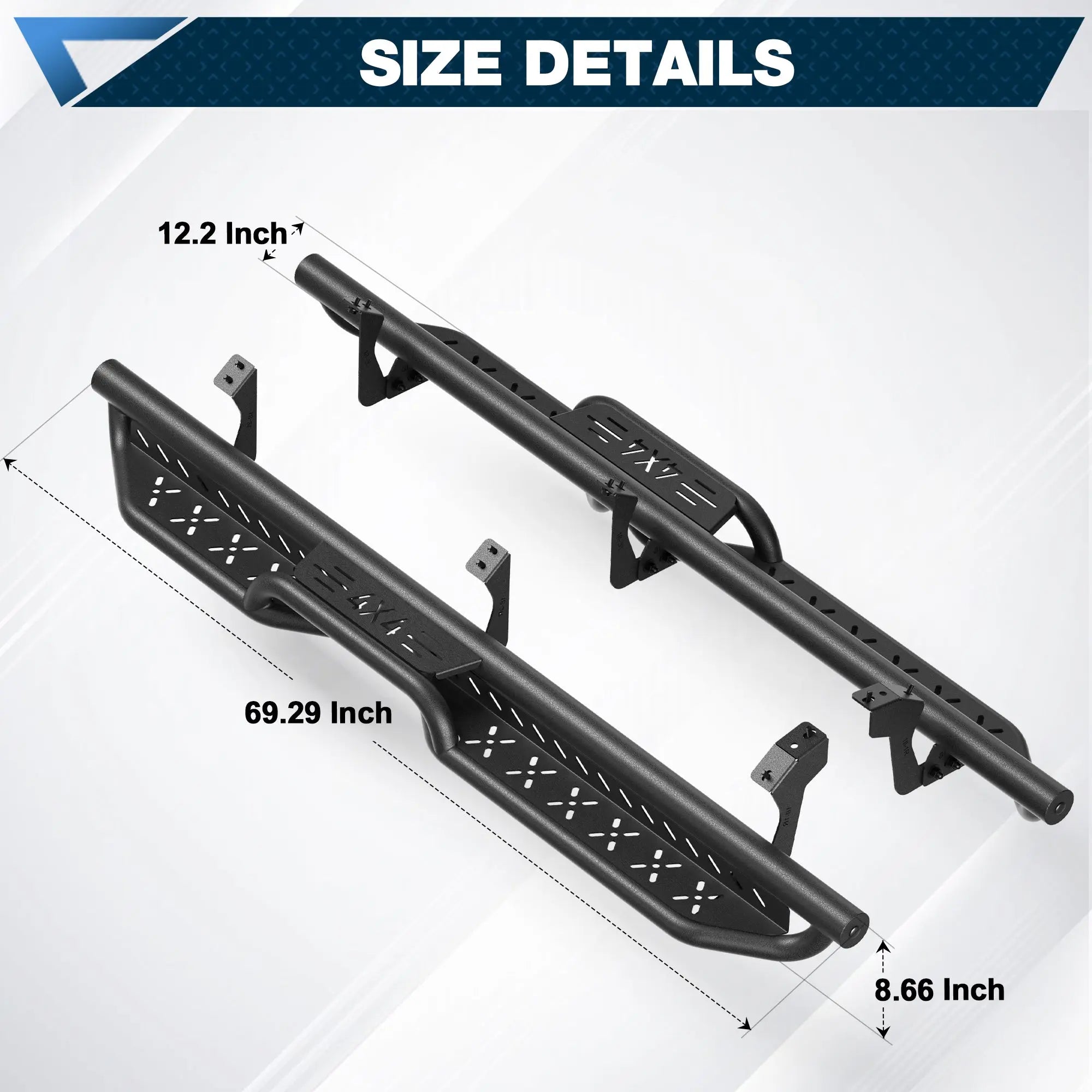 For 2003-2009 Lexus GX470 Running Boards Side Steps Black Car Nerf Bars GX470 Accessories - POFENZE