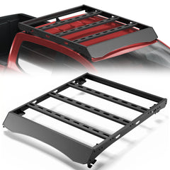 For 2019-2025 Ford Ranger Roof Rack Heavy Duty Truck Roof Rack 800LBS Capacity Cargo Basket Carrier for Camping, Overlanding, Road Trip - POFENZE