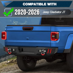 For Jeep Gladiator JT 2020 2021 2022 2023 2024 2025 2026 Aftermarket Bumpers Rear Bumper
