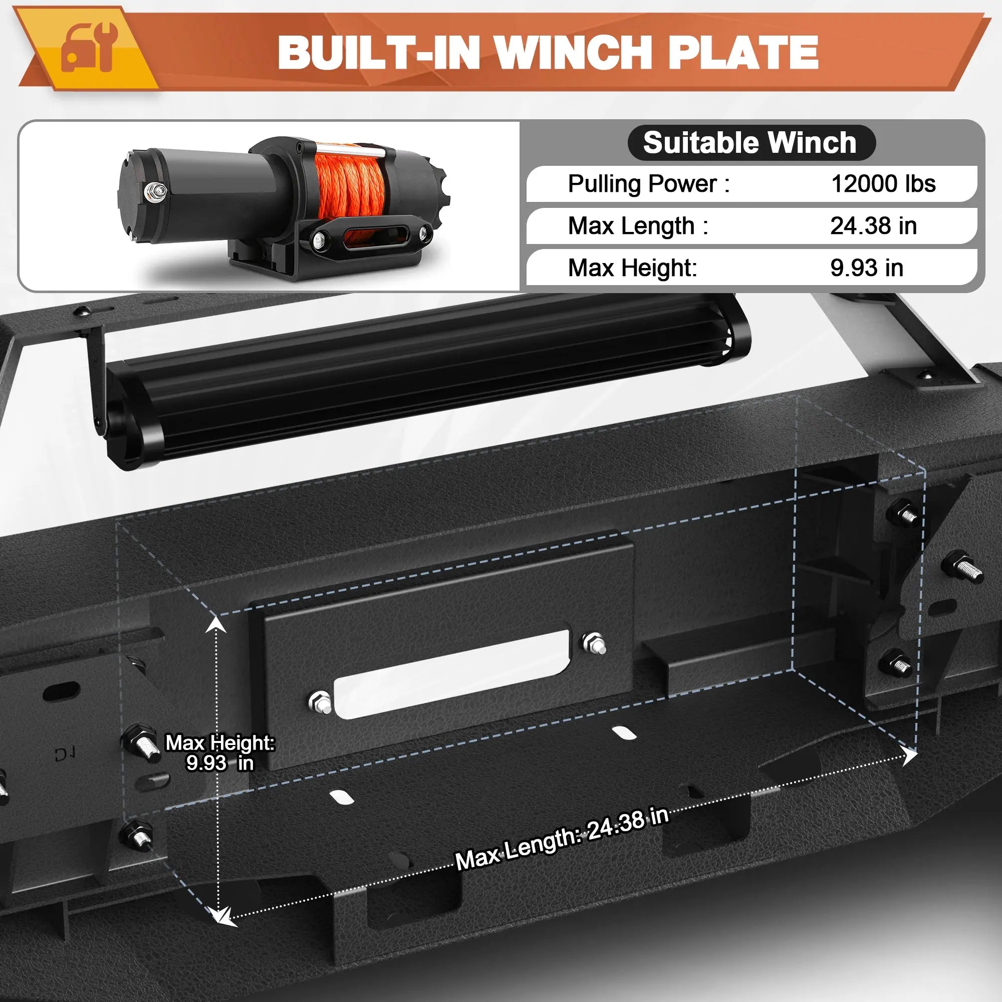 Front Bumper Compatible with Silverado 1500 Truck Bumper for Chevy Silverado 2016-2018 POFENZE