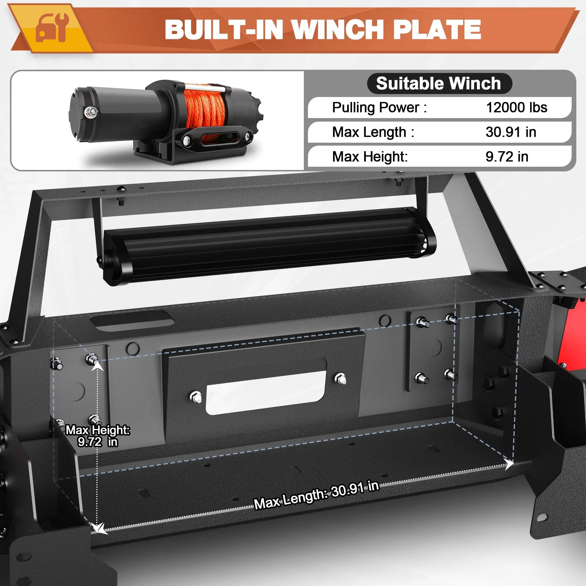 Front Bumper Compatible with Toyota Tundra 2007-2013 POFENZE