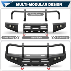 Front Bumper for 2007- 2023 Toyota Land Cruiser LC76/LC78/LC79 POFENZE 