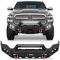 Front Bumper for 2013-2018 Ram 1500 and 2019-2023 Ram 1500 Classic Pickup, w/Winch Plate, LED Lights, D-rings and License Plate Bracket (Exclude Rebel) POFENZE
