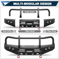 Front Bumper for 2007- 2023 Toyota Land Cruiser LC76/LC78/LC79 POFENZE 
