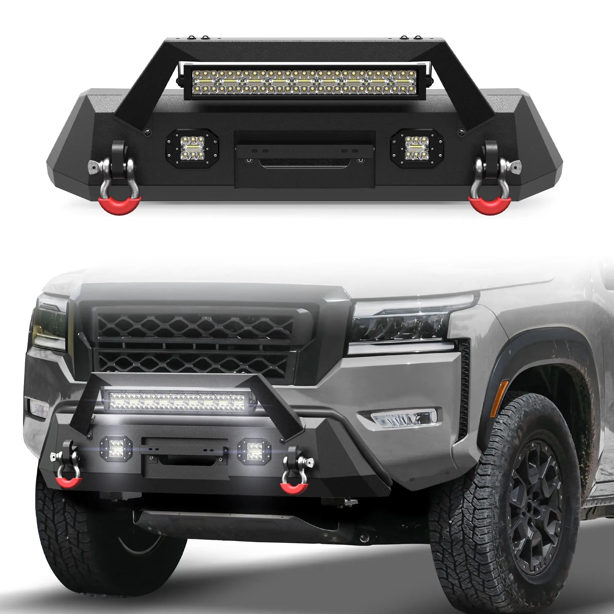 Frontier Front Bumper fits for 2022 2023 2024 Nissan Frontier - POFENZE