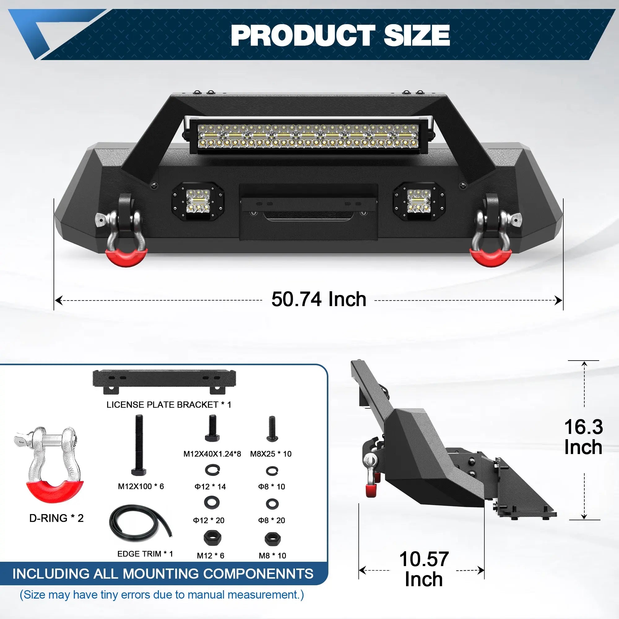 Frontier Front Bumper fits for 2022 2023 2024 Nissan Frontier - POFENZE