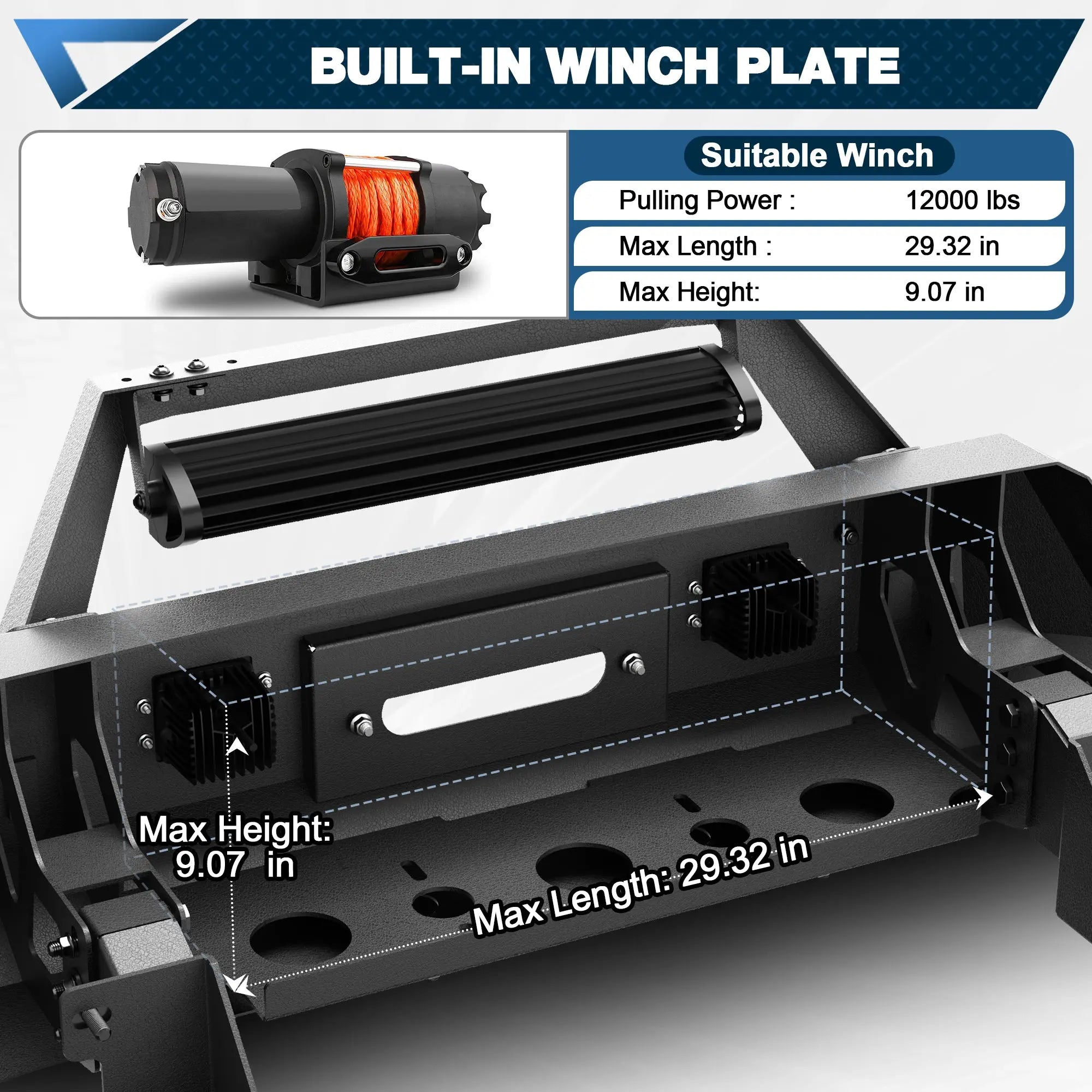 Frontier Front Bumper fits for 2022 2023 2024 Nissan Frontier - POFENZE