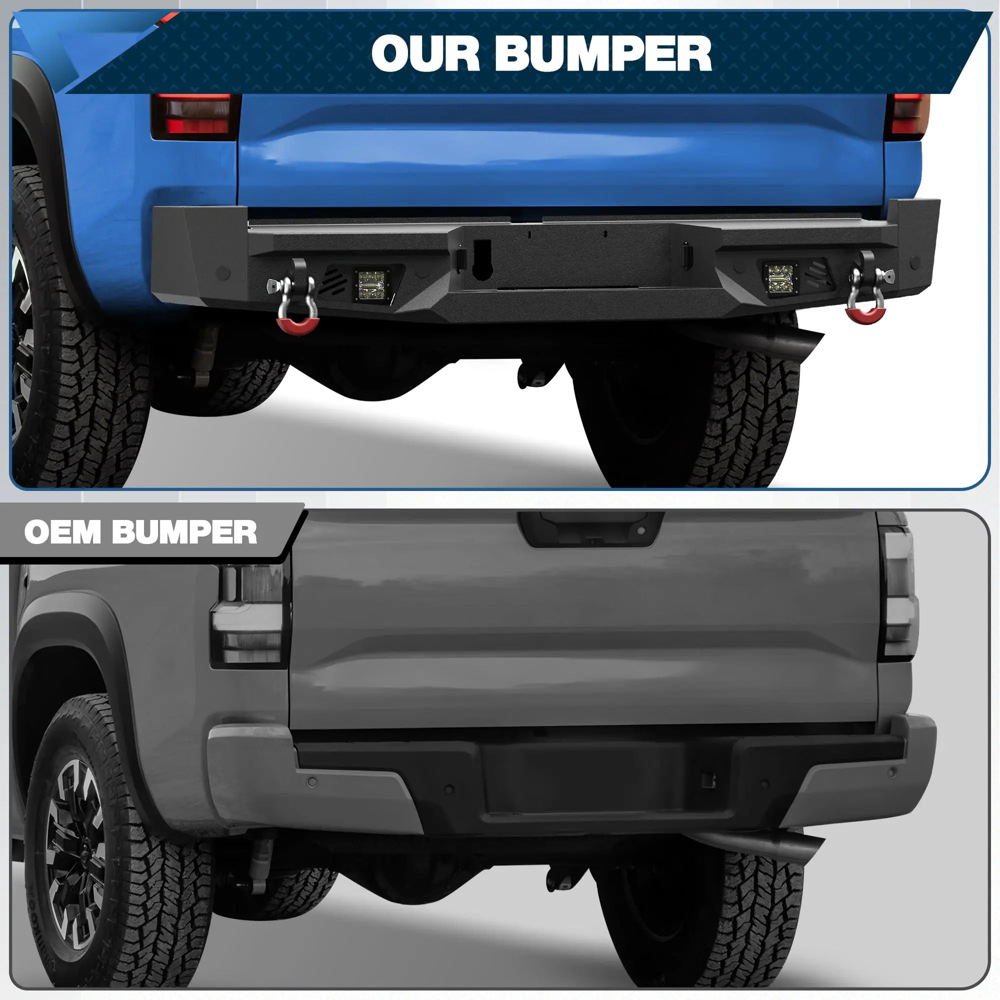 Frontier Rear Bumper for 2022 2023 2024 2025 2026 Nissan Frontier - POFENZE