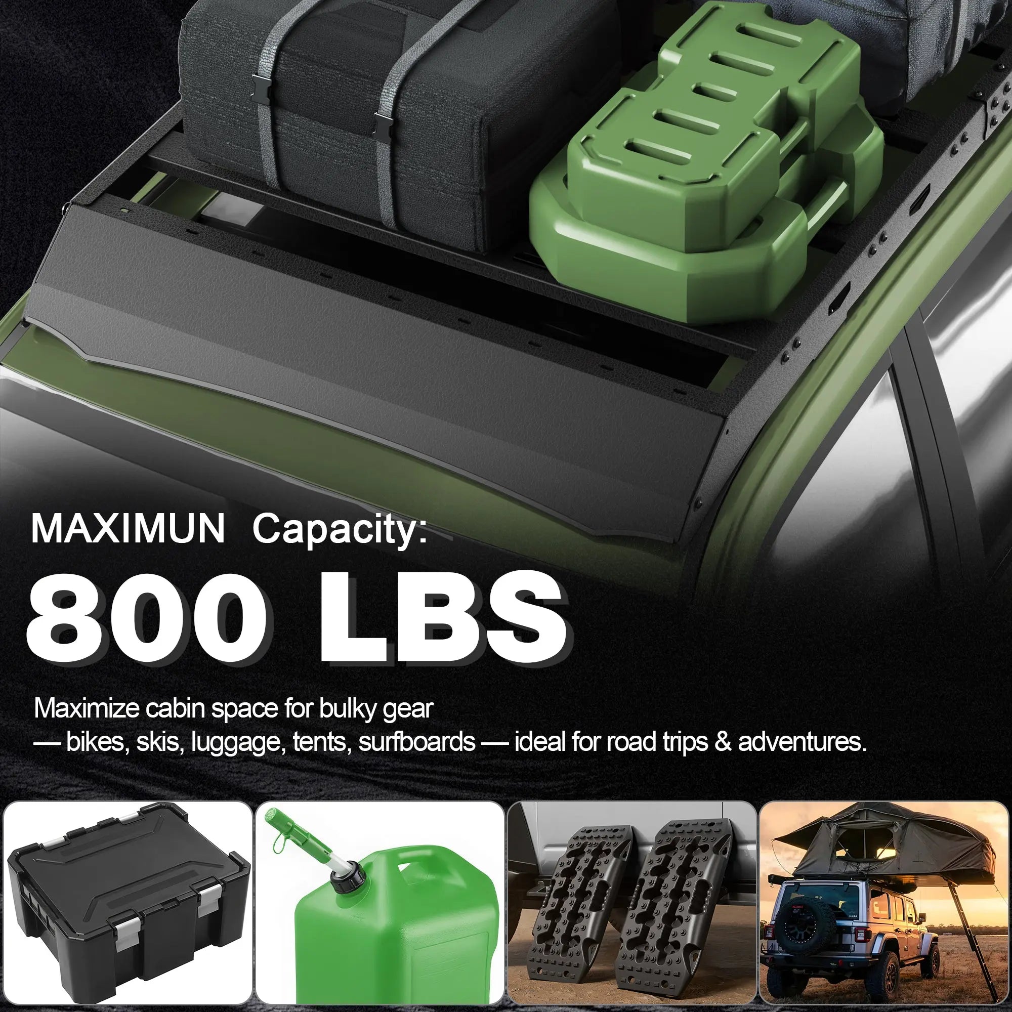 GX470 Roof Rack for 2003-2009 Lexus GX470 Easy Install Roof Rack Cargo Baskets POFENZE