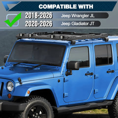 Jeep JL Roof Rack for 2018-2026 Jeep Wrangler JL and 2020-2026 Jeep Gladiator JT